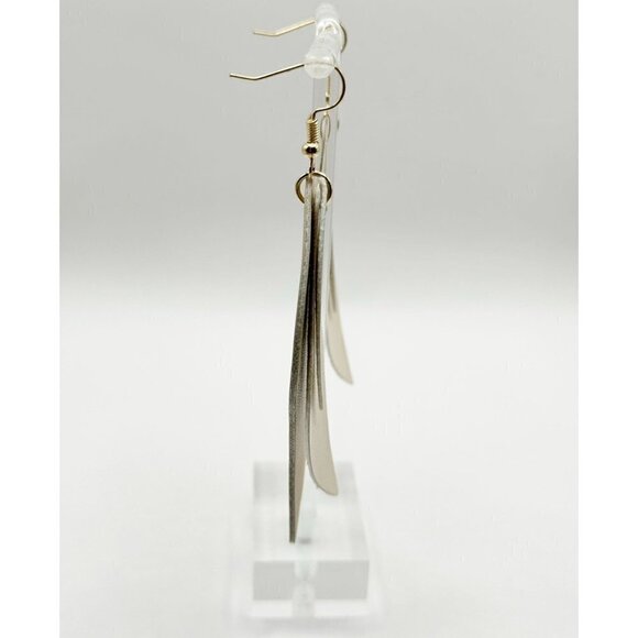 Bohemian Earrings 3 Layer Leaf Design - Picture 3 of 4